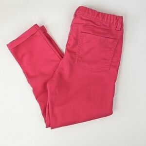 Jordache Pink Crop Jeggings Kids Girls Large